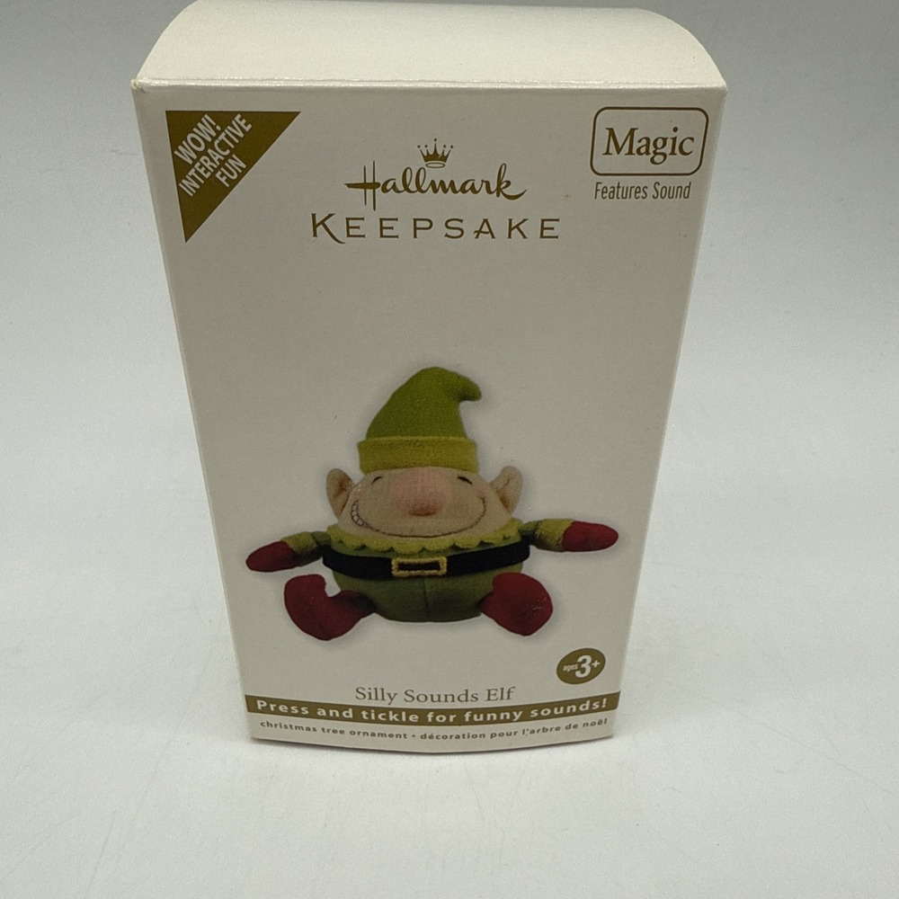 Hallmark Keepsake Silly Sounds Elf Christmas Tree Ornament 2011 -- READ DESC.
